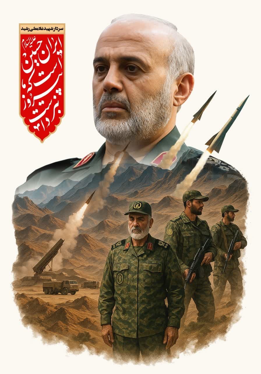 پوستر سردار شهید غلامعلی رشید